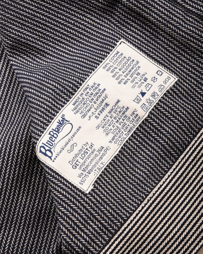 BLUE BLANKET JEANS J03 TYPE I JACKET - INDIGO HICKORY STRIPE