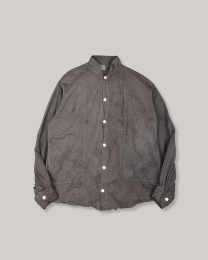 TENDER STOLE POCKET BUTTERLY SHIRT - THUNDERBOLT COTTON CAMBRIC - CHESTNUT