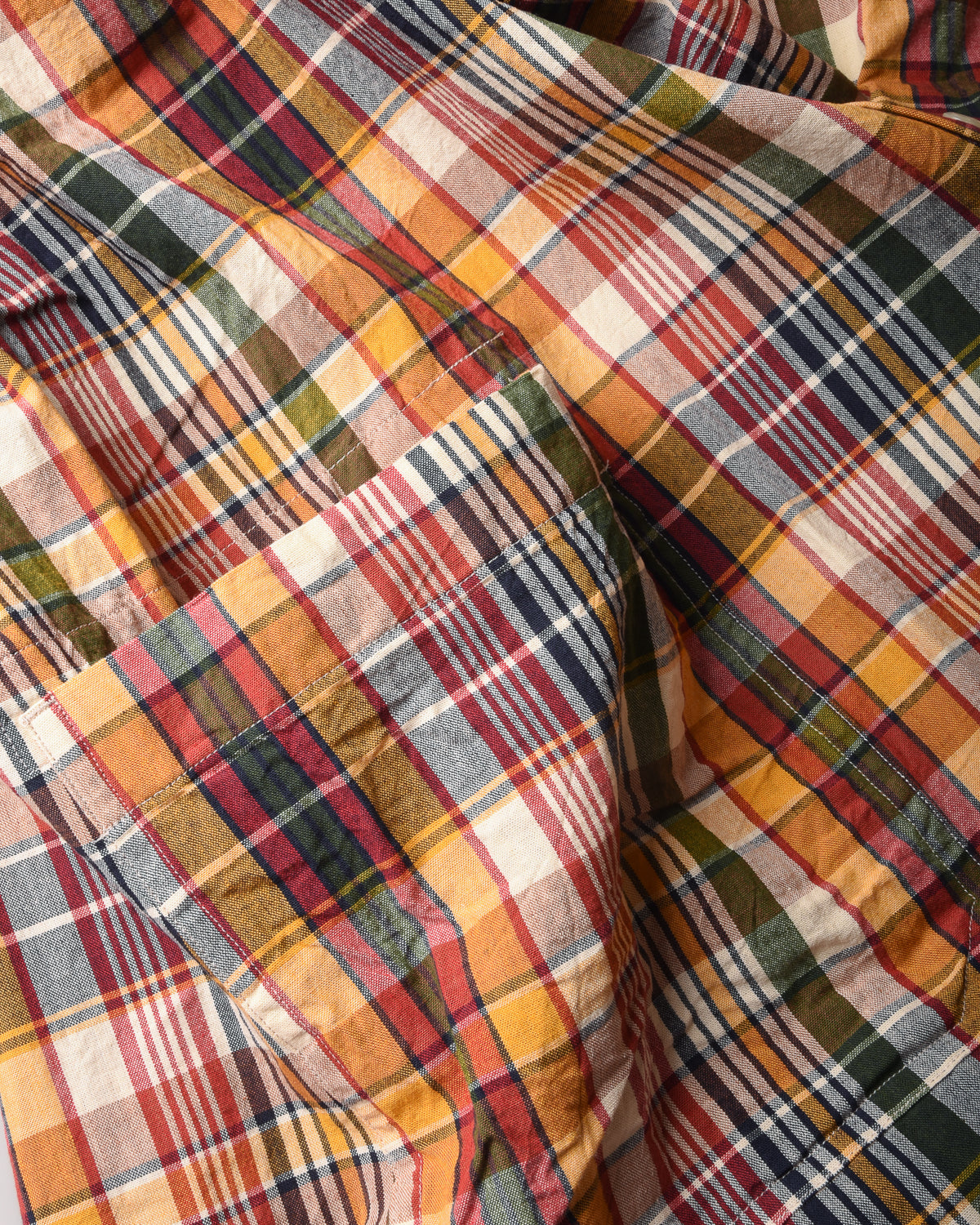 TS(S) INDIAN MADRAS PLAID LONG SHIRT - RED