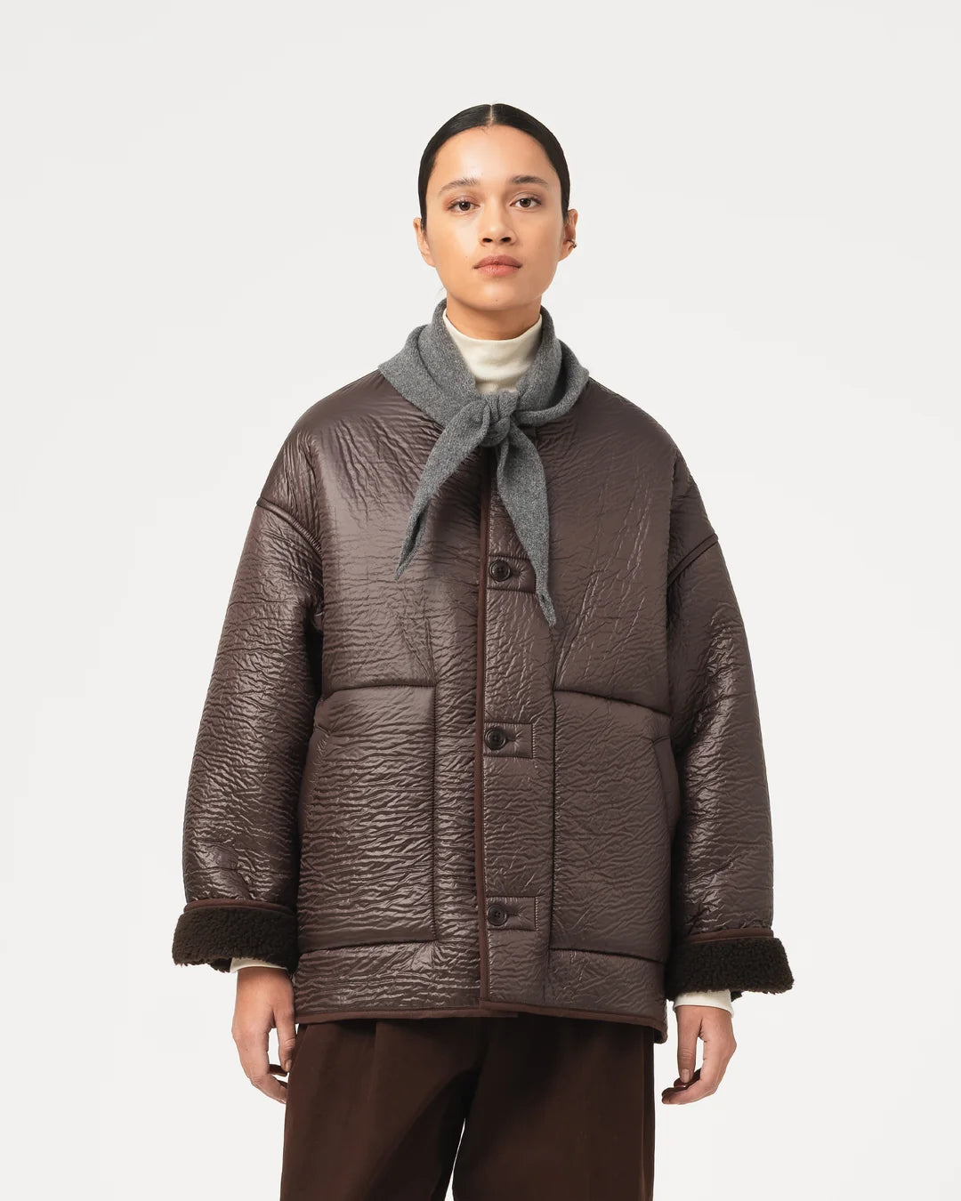 GIRLS OF DUST SOLAR JACKET - BROWN