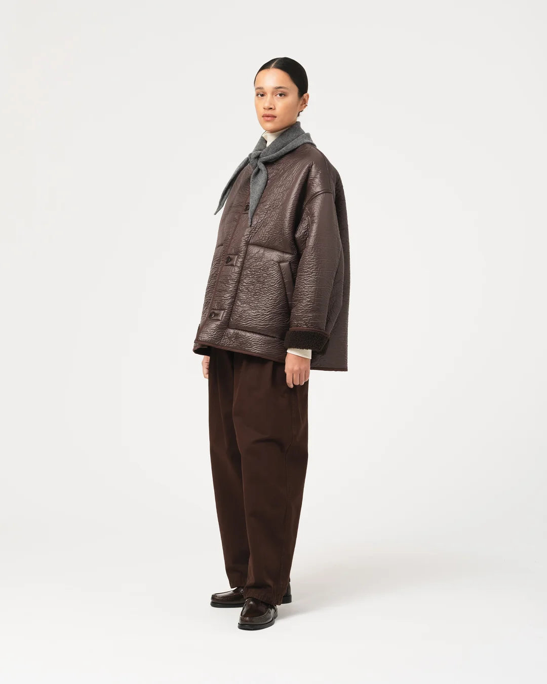 GIRLS OF DUST SOLAR JACKET - BROWN