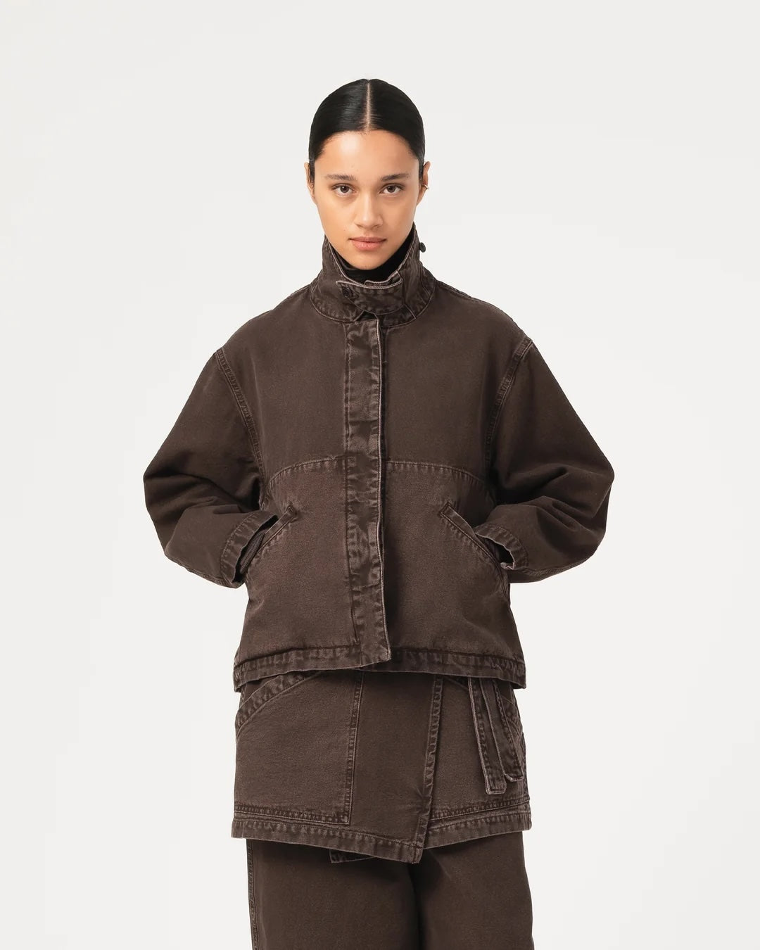 GIRLS OF DUST WONDER JACKET - SEPIA CANVAS