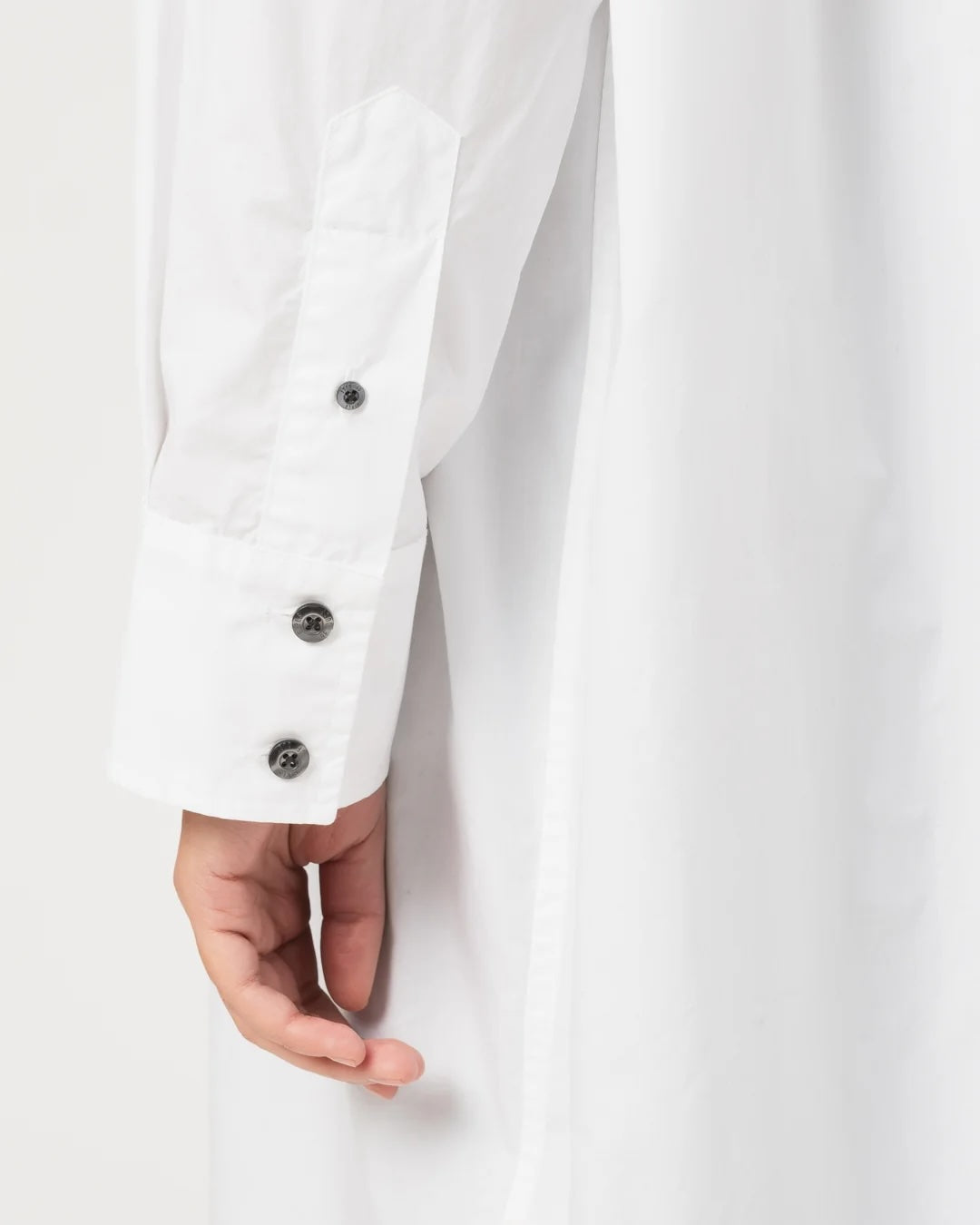 GIRLS OF DUST IMPERIAL SHIRT - PEACH POPLIN - WHITE