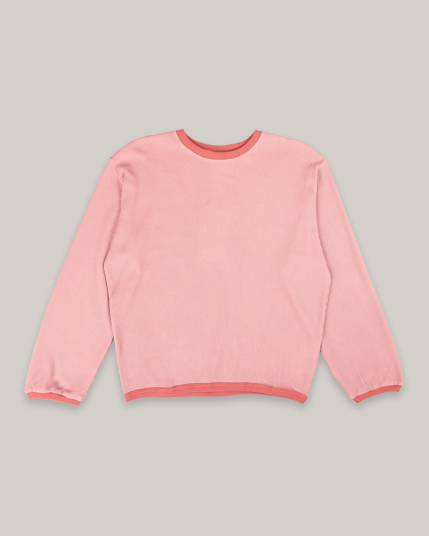 W'MENSWEAR GAS STATION TEE - PINK WAFFLE