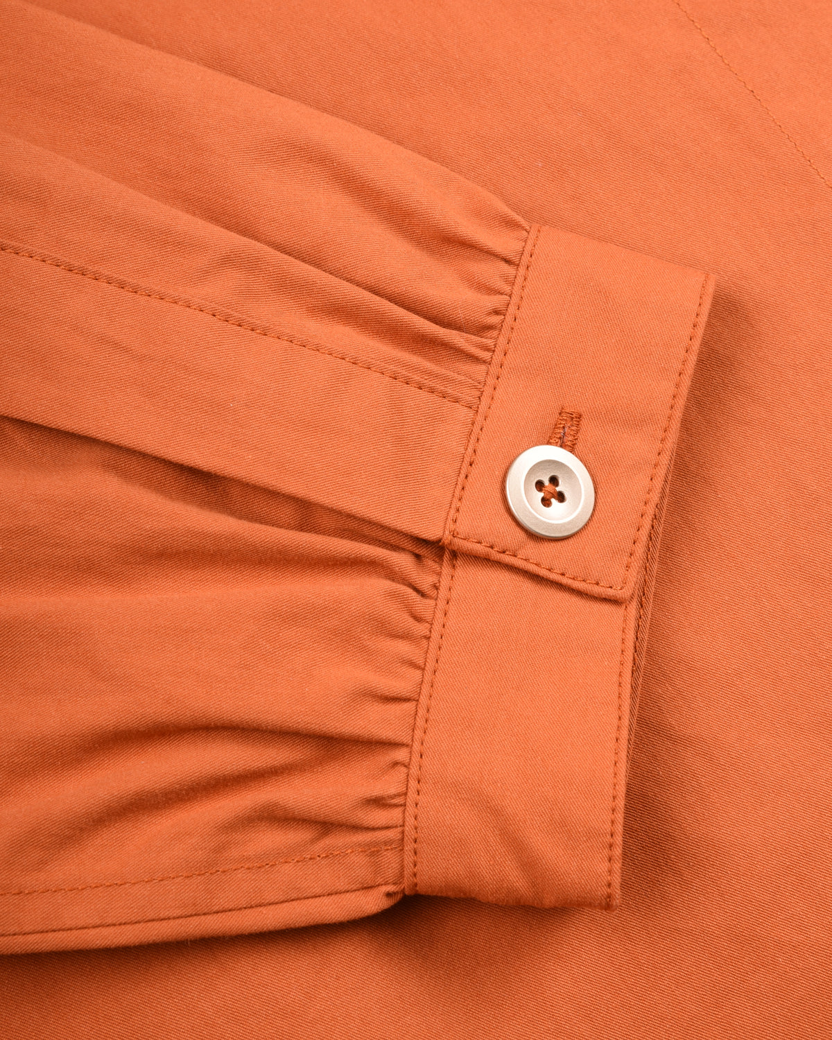 WORK WORKS WOMEN'S SQUARE COLLAR PATCH POCKET SHIRT - TURMERIC