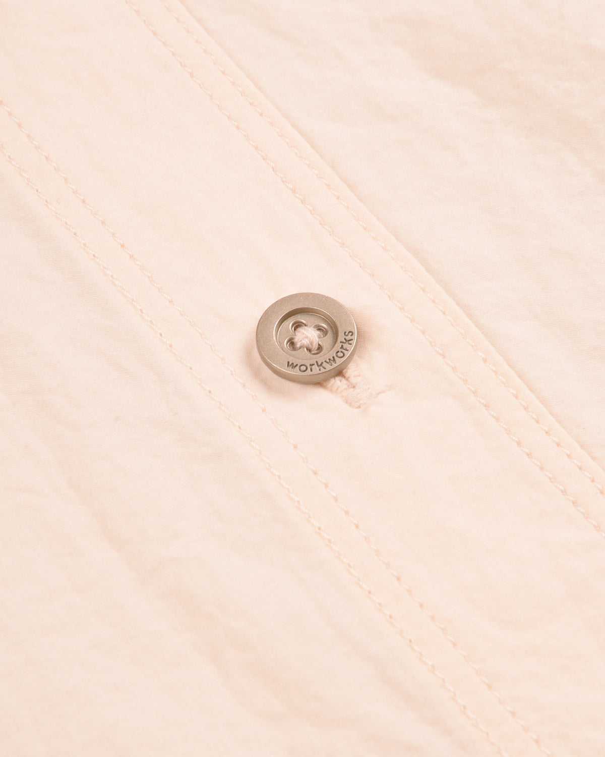WORK WORKS WOMEN'S ROUND COLLAR SHIRT - CREAM