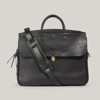 BLEU DE CHAUFFE ZEPPO BUSINESS BAG - BLACK