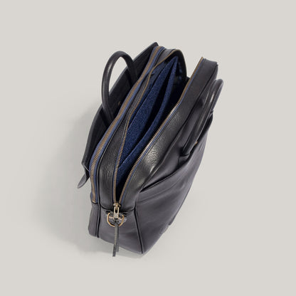 BLEU DE CHAUFFE ZEPPO BUSINESS BAG - BLACK
