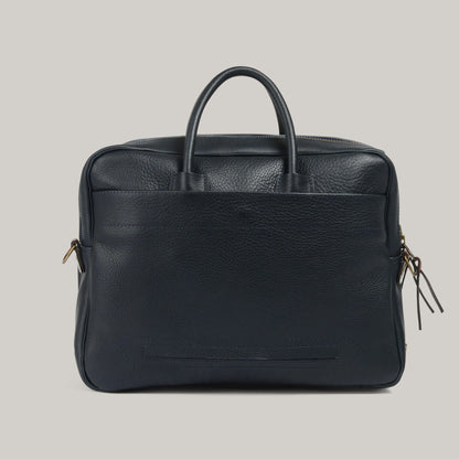 BLEU DE CHAUFFE ZEPPO BUSINESS BAG - NAVY BLUE