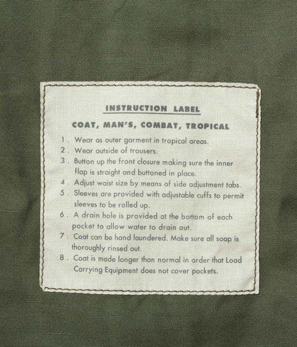 BUZZ RICKSON COMBAT TROPICAL COAT - OLIVE