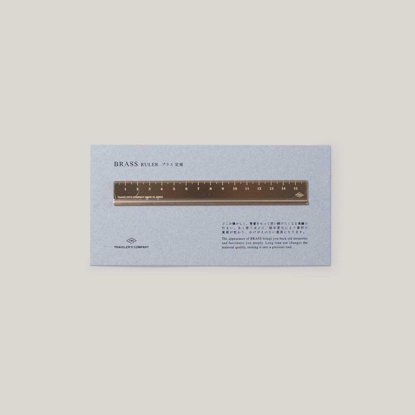 TRAVELER'S COMPANY BRASS RULER 150MM