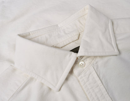 NIGEL CABOURN MAINLINE BRITISH OFFICERS SHIRT - WHITE