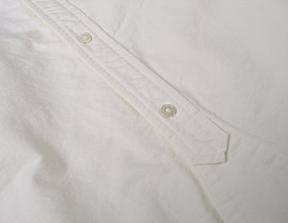 NIGEL CABOURN MAINLINE BRITISH OFFICERS SHIRT - WHITE