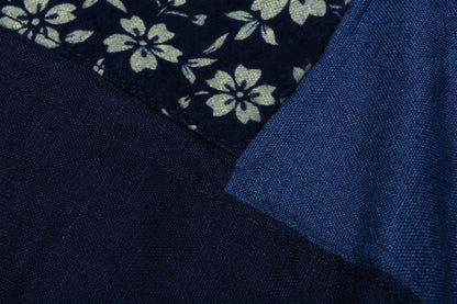 BLUE BLUE JAPAN INDIGO PATCHED BLANKET