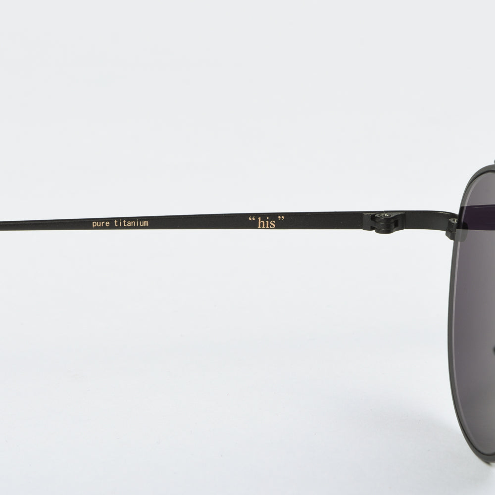 BUDDY OPTICAL HIS TITANIUM SUNGLASSES - MATTE BLACK