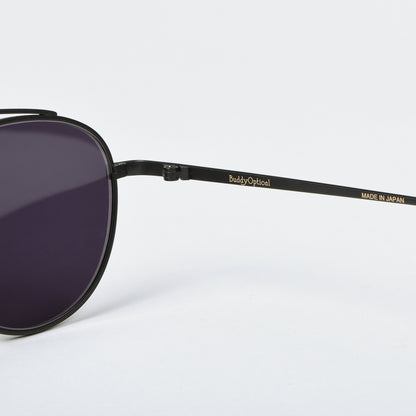 BUDDY OPTICAL HIS TITANIUM SUNGLASSES - MATTE BLACK
