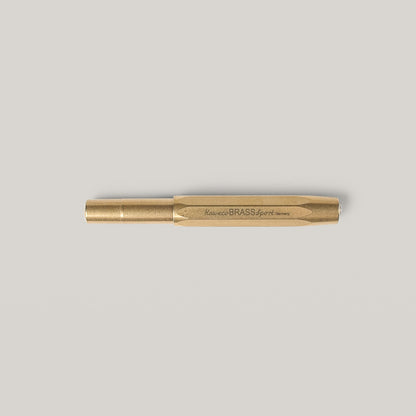 KAWECO BRASS SPORT FOUNTAIN PEN - MEDIUM