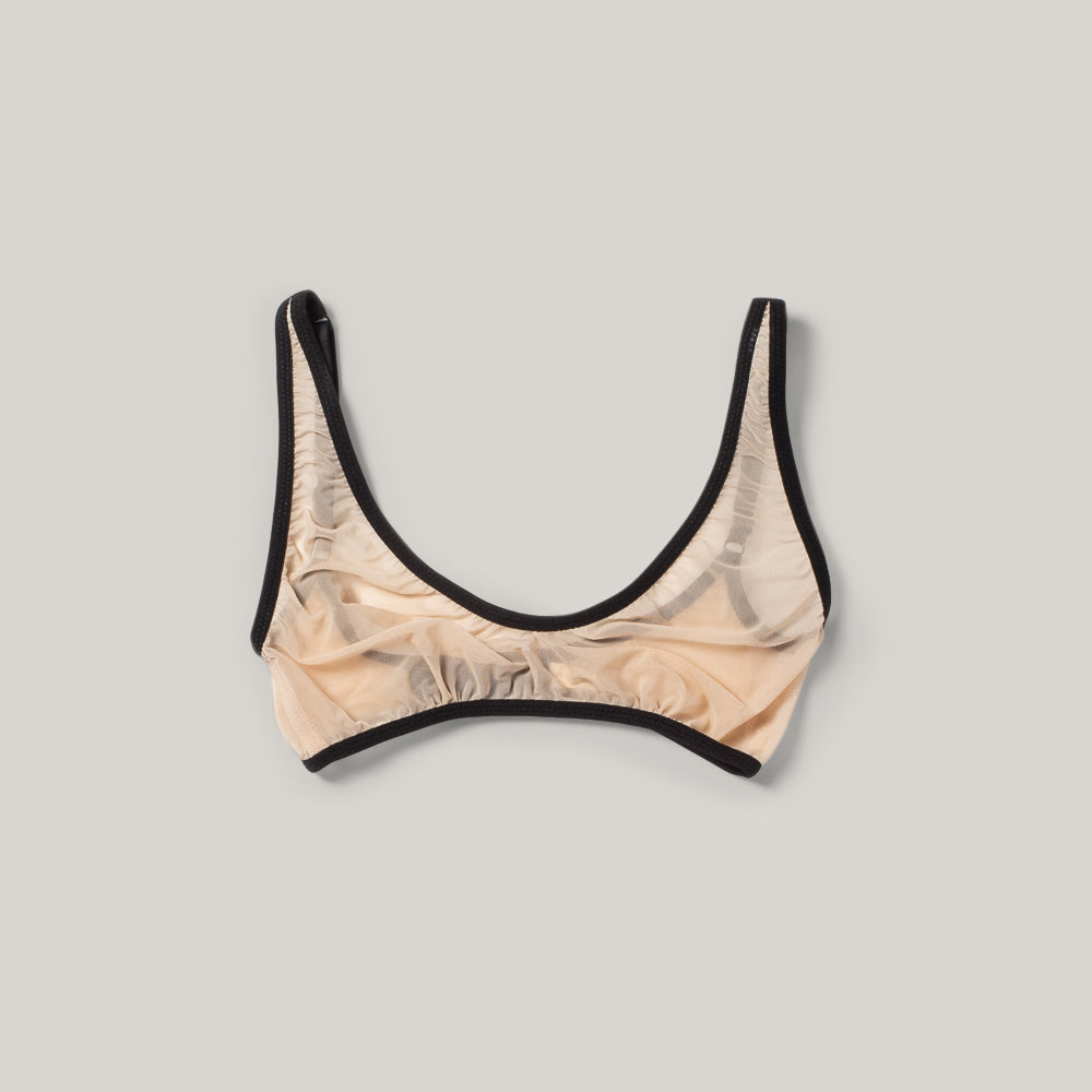 KYE INTIMATES IKEBANA BRA - BLACK + ECRU