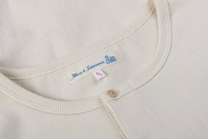 MERZ B SCHWANEN HENLEY SHIRT 206 - NATURAL