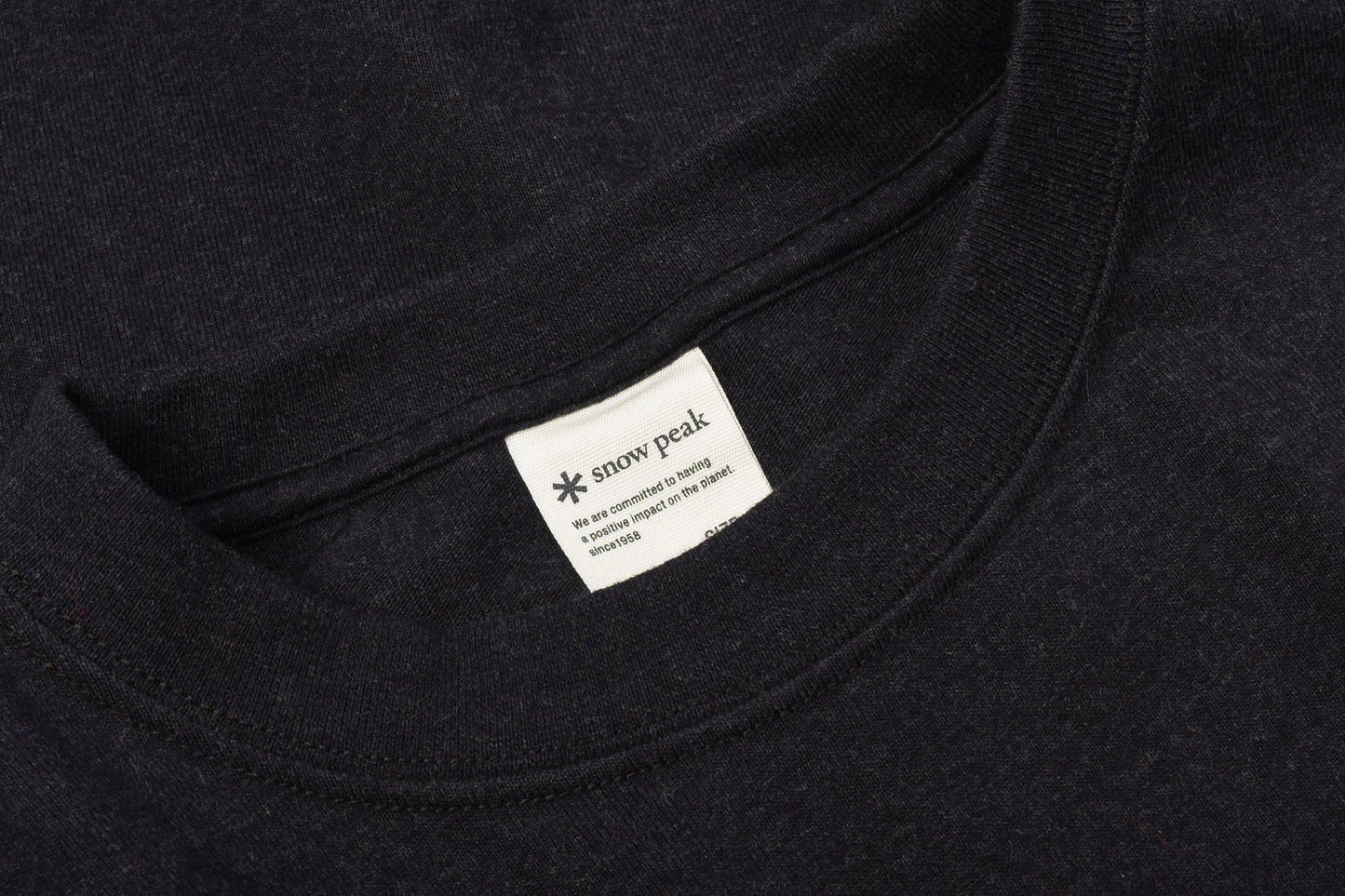 SNOW PEAK RECYCLED COTTON HEAVY DRESS - BLACK