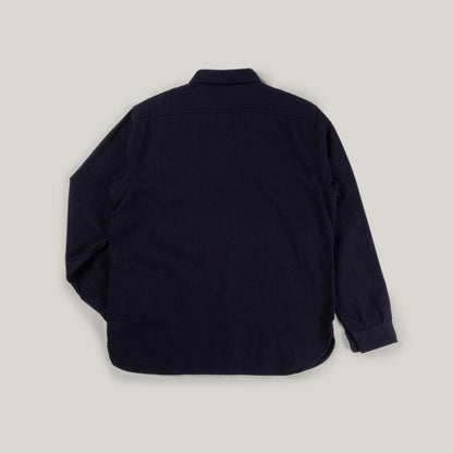 BUZZ RICKSON CPO SHIRT LS WOOL FLANNEL - NAVY