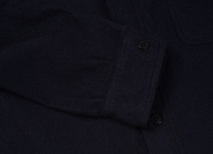 BUZZ RICKSON CPO SHIRT LS WOOL FLANNEL - NAVY