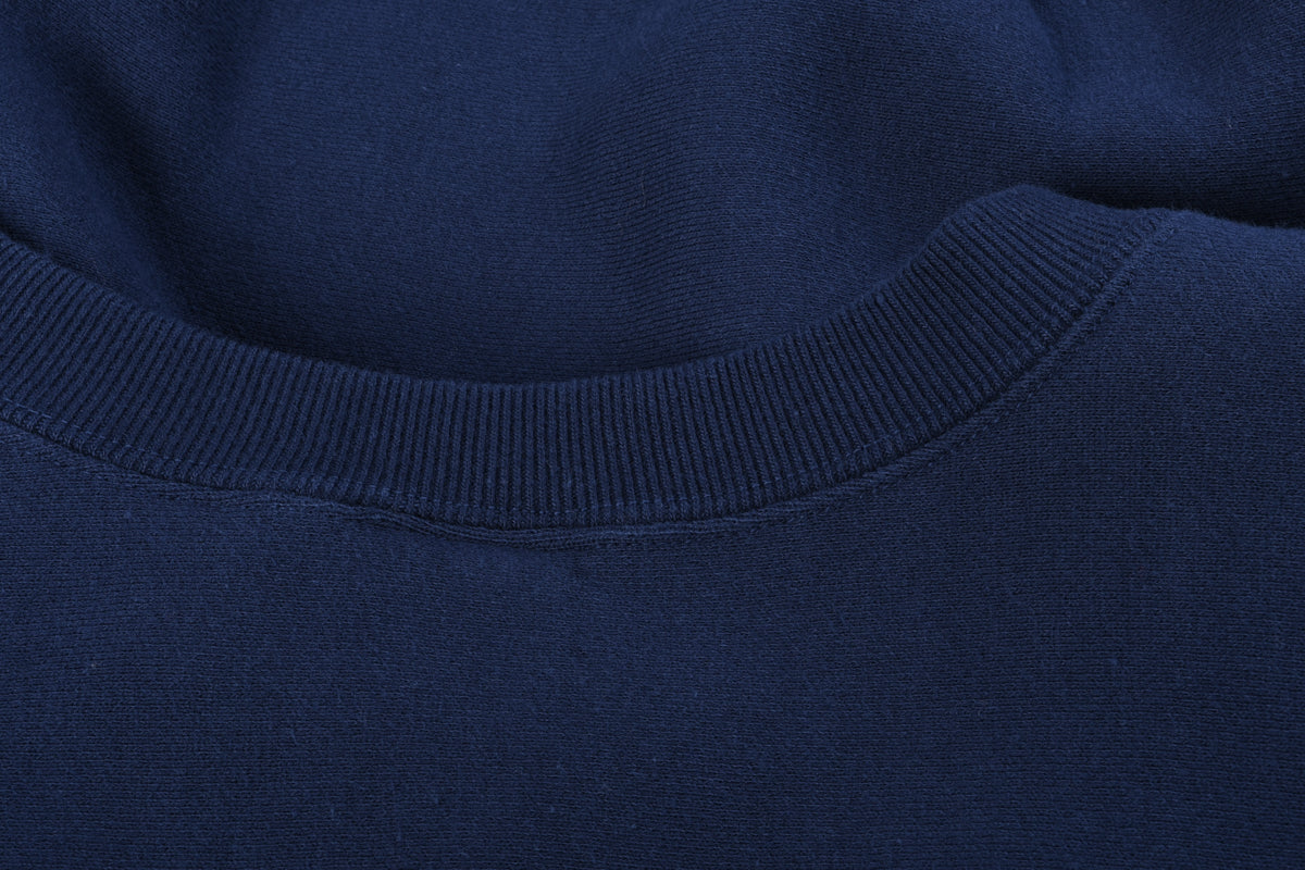 BUZZ RICKSON'S 'COAST GUARD' HORIZONTAL KNIT SWEATSHIRT - NAVY