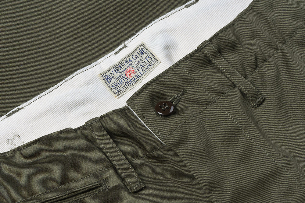 BUZZ RICKSON ORIGINAL SPEC CHINOS - OLIVE